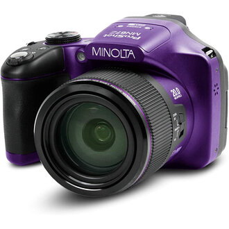 Minolta MINOLTA® MN67Z 20 MP / 1080p HD Bridge Digital Camera w/67x Optical Zoom (Purple)