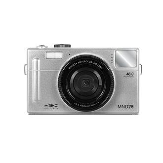 Minolta MINOLTA® MND25 48 MP Autofocus / 4K Ultra HD Camera w/Selfie Mirror (Silver)