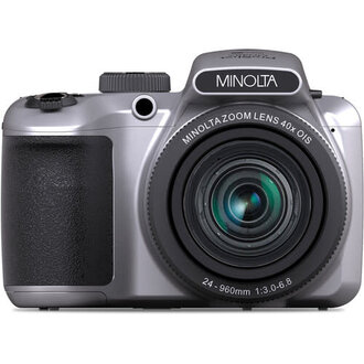 Minolta MINOLTA® MN40Z 20 MP / 1080P FHD Bridge Camera w/40x Optical Zoom (Silver)