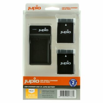 Jupio Jupio 2X EN-EL14(A) + CHARGER KIT