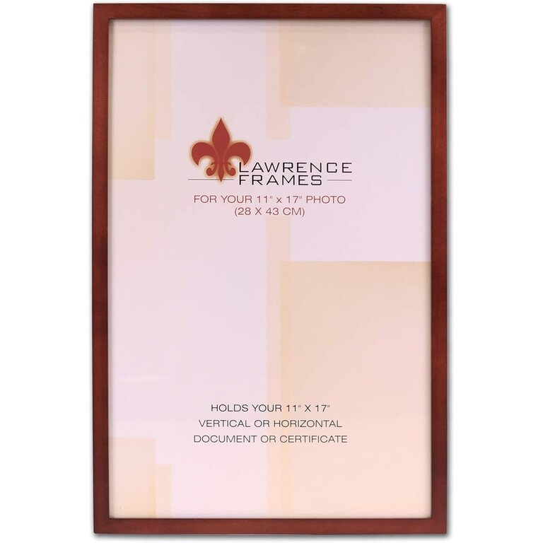 Lawrence Frames Lawrence Frames 11x17 Walnut Wood Picture Frame
