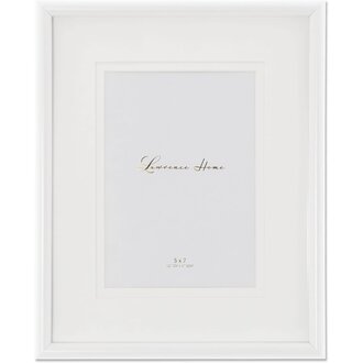 Lawrence Frames LAWRENCE FRAMES WHITE STANDARD DOUBLE BEVEL 8X10