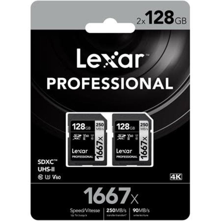Lexar Lexar Pro SDXC 1667x UHS-II 128GB 2-Pack