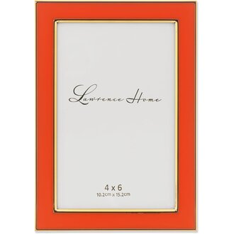 Lawrence Frames 4x6 Orange Enamel Frame