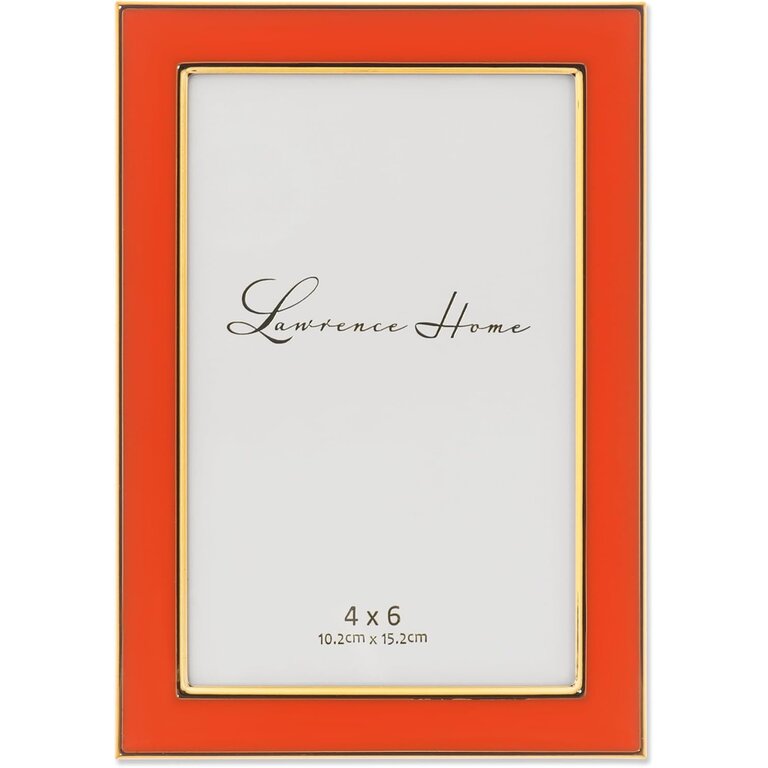 Lawrence Frames 4x6 Orange Enamel Frame
