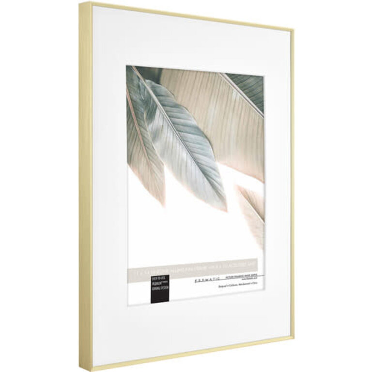 MCS FRAMATIC 11X14 FINELINE ( 8X10 MAT) BRASS