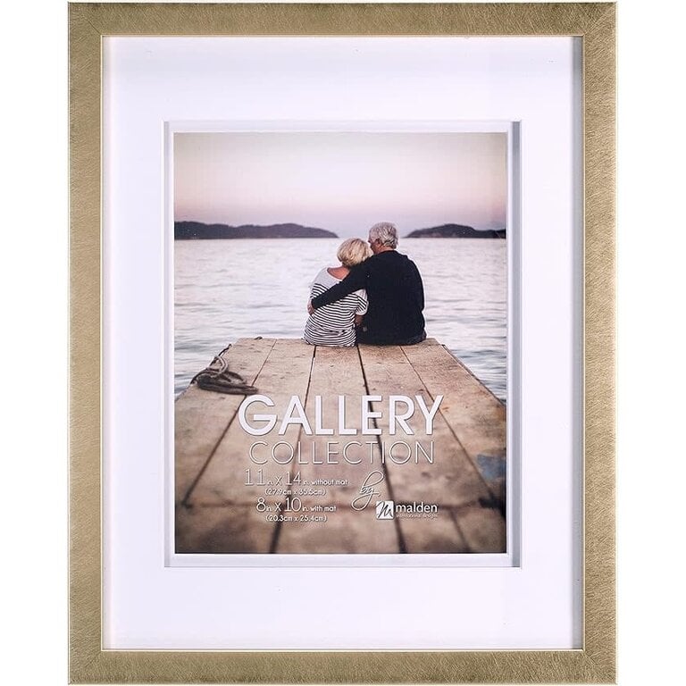 Malden Malden 8x10/11x14 Space Saver Mat Frame Gold