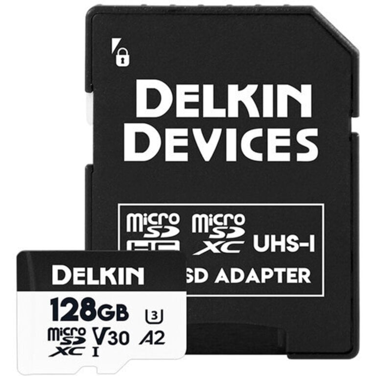 Delkin Devices DELKIN 128GB HYPERSPEED MICRO SD V30 MEMORY CARD