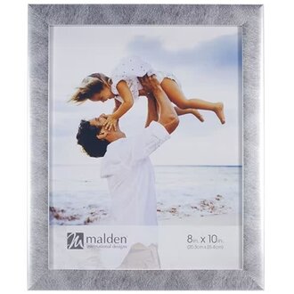 Malden Malden Linear Metallic Silver 8x10