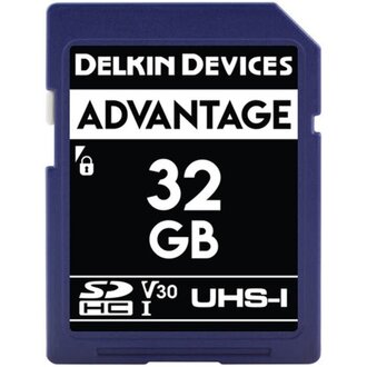 Delkin Devices Delkin - 32GB 100/80 ADVANTAGE UHS-I (V30) SD Memory Card