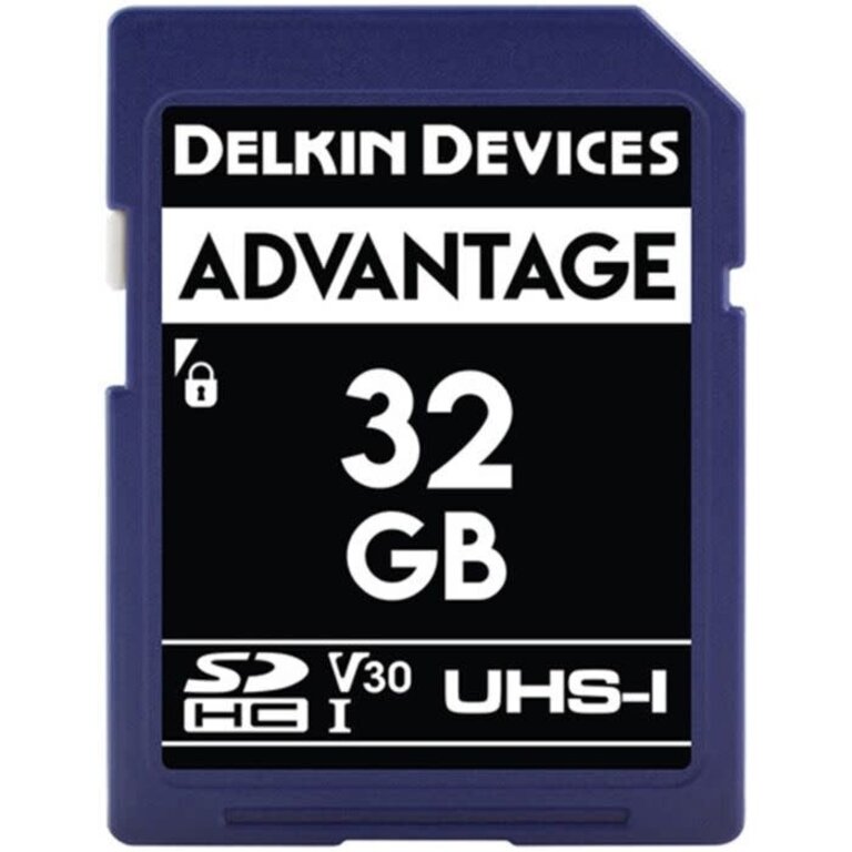 Delkin Devices Delkin - 32GB 100/80 ADVANTAGE UHS-I (V30) SD Memory Card