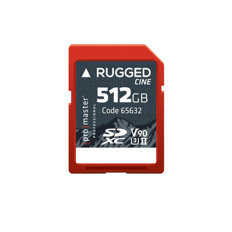 Promaster Promaster SDXC 512GB Rugged™ CINE UHS-II V90 Memory Card