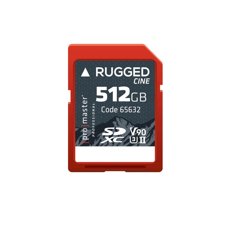 Promaster Promaster SDXC 512GB Rugged™ CINE UHS-II V90 Memory Card