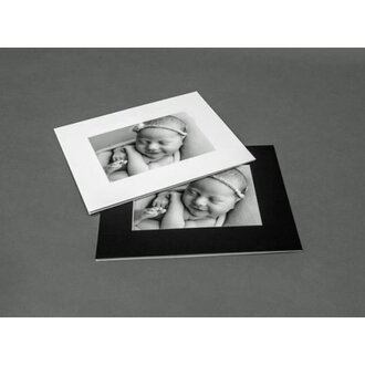 Pacific Mount Pacific Mount Hinged Photo Mat 8x10 w 5x7 Opening - White