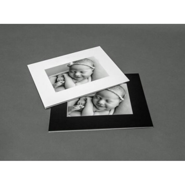 Pacific Mount Pacific Mount Hinged Photo Mat 8x10 w 5x7 Opening - White