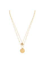 TESS + TRICIA Duo Coin Charm Necklace