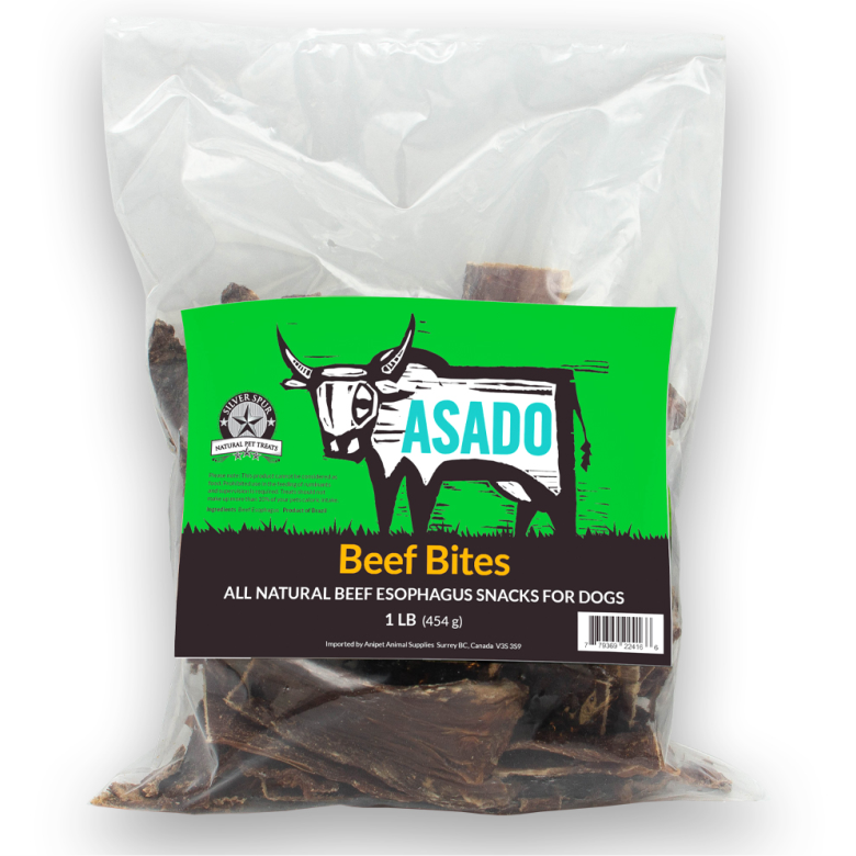 Silver Spur Asado  Beef Esophagus Bites 1LB Bag