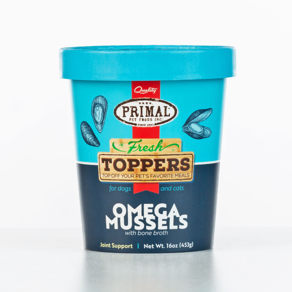 Primal Fresh Topper Omega Mussels 16 oz