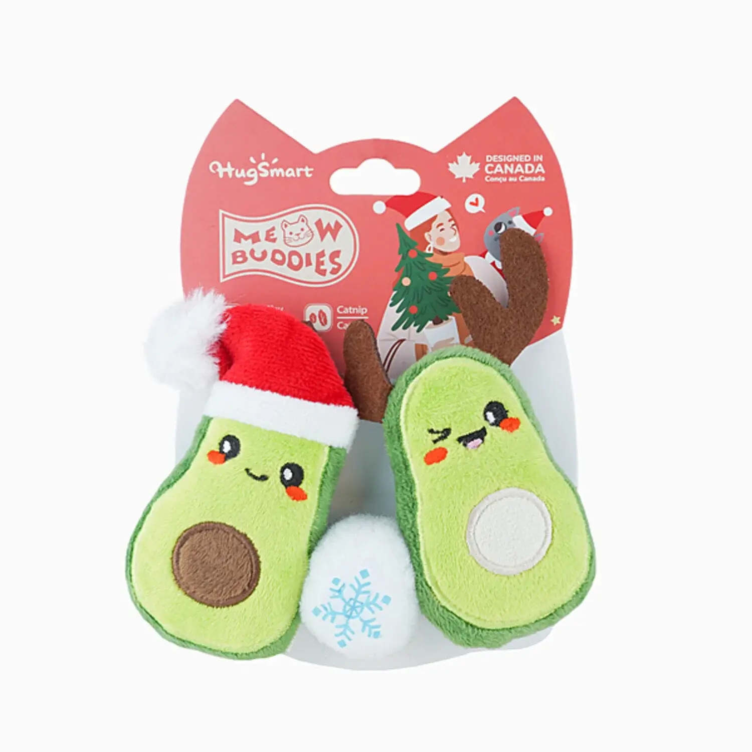 Xmas Avacado Cat