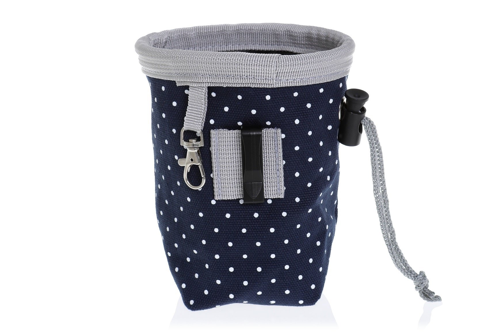 Treat Pouch Stella, Navy with White Spots Small
