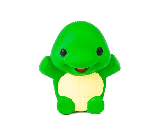Latex Dog Toy Mini Turtle Squeaker 3.5" GREEN