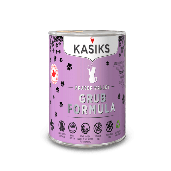 Kasiks Cage-Free Fraser Valley Grub Formula CAT 12.5oz
