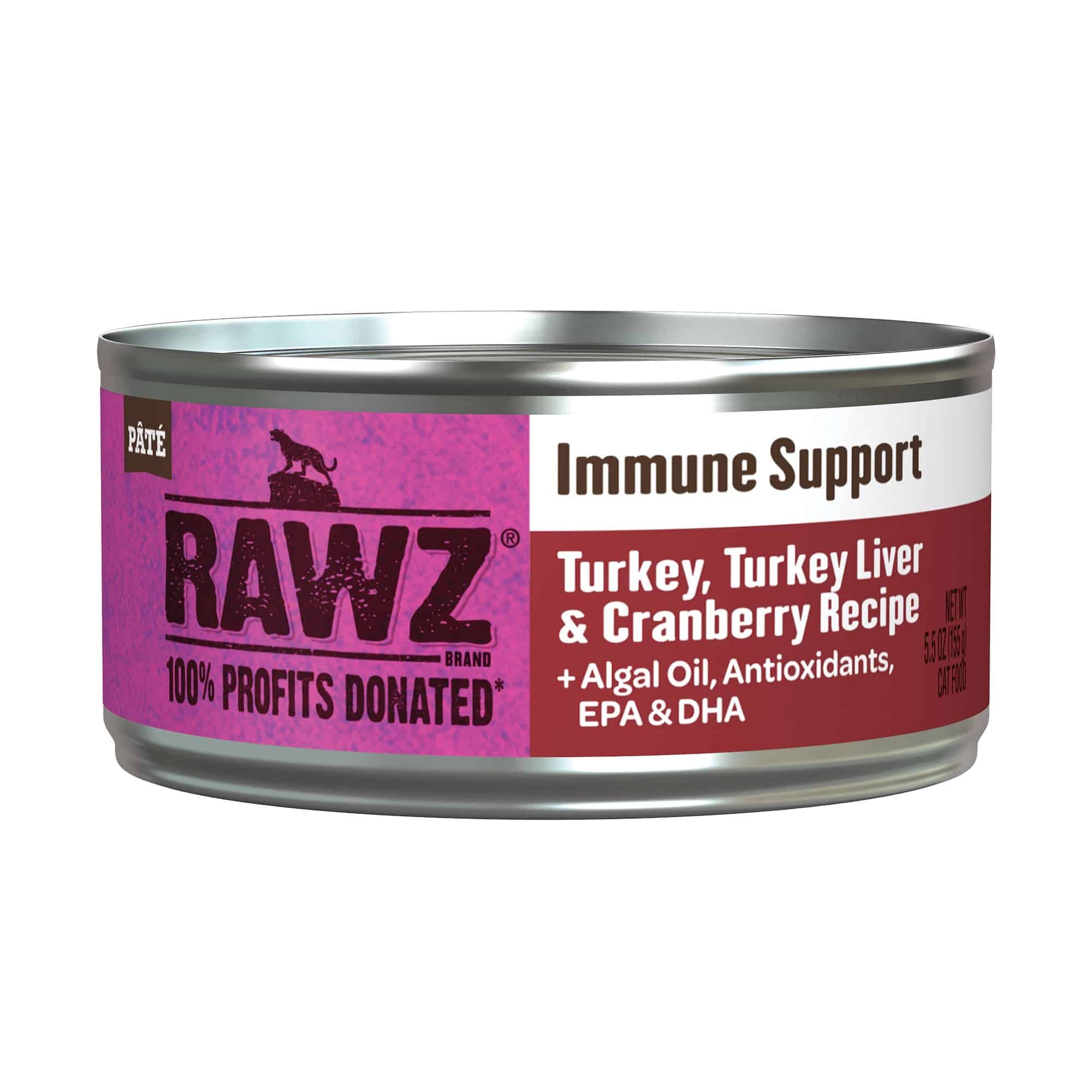 Immune Support Turkey/Turkey Liver & Cranberry Cat  5.5oz