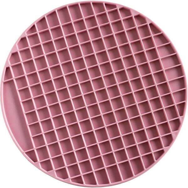 Round TPE Lick Mat Pink 11"