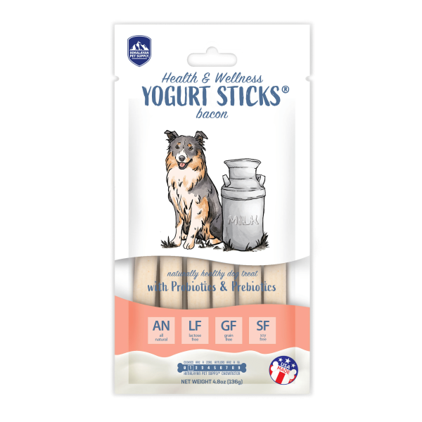 Dog Chew Yogurt Sticks Bacon 4.8 oz