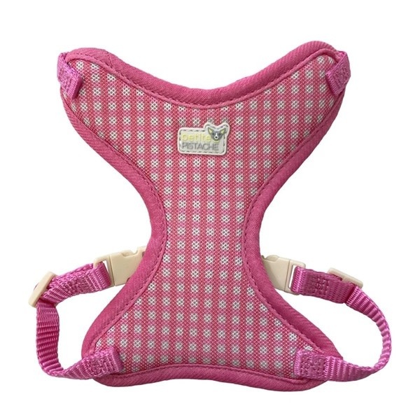 Petite Harness Mesh Pink Plaid 2XS