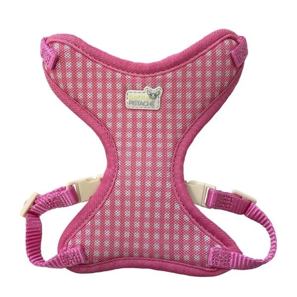 Petite Harness Mesh Pink Plaid XS
