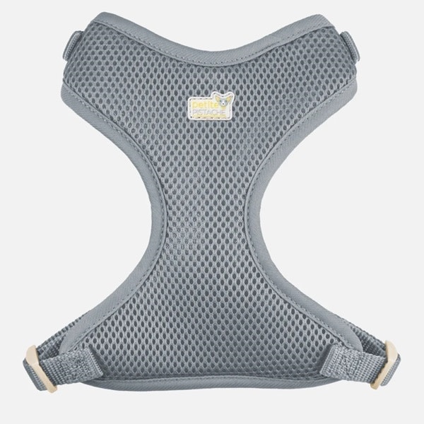 Petite Harness Mesh Grey Plaid XS