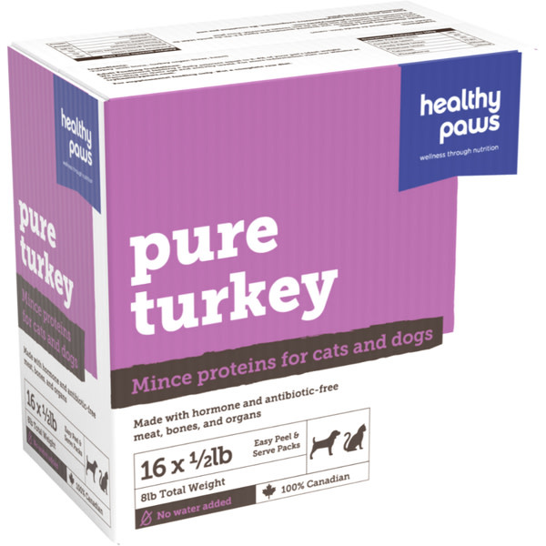 Frozen Mince Patties Turkey & Organ 8lb
