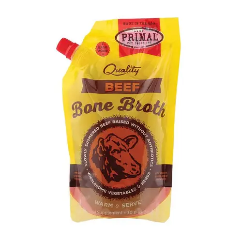 Primal Dog/Cat Frozen Bone Broth Beef 20 oz