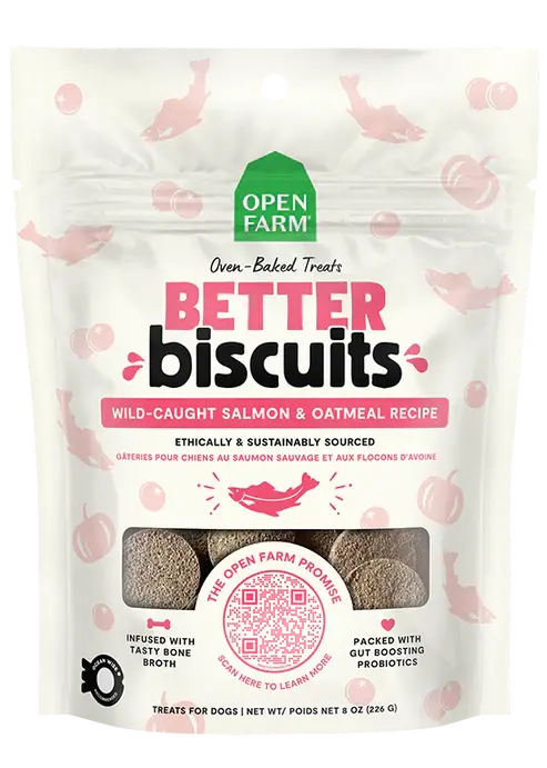 Dog Treats Better Biscuits Salmon & Oatmeal 8 oz