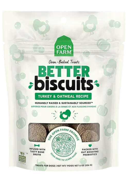 Dog Treats Better Biscuits Turkey & Oatmeal 8 oz