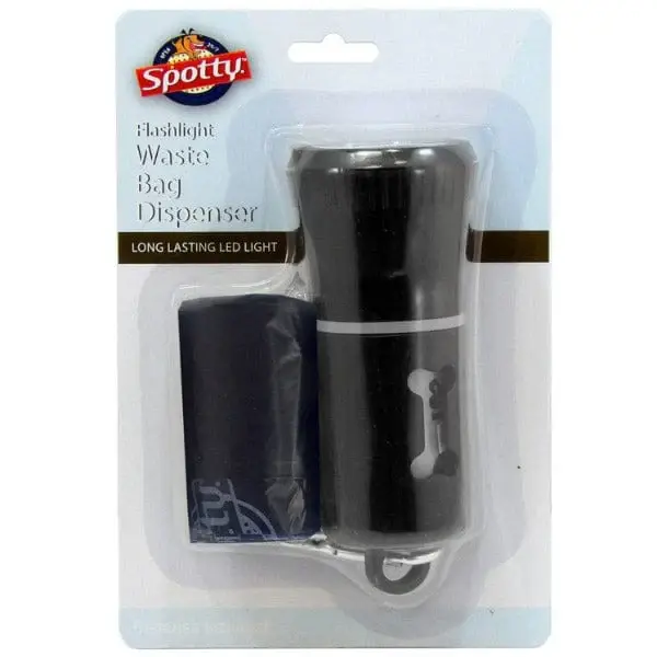DISC Flashlight Dispenser w/carabiner 30 Bags