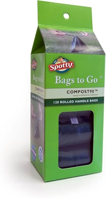 Compost90 DISC Waste Bag Roll with Handles 120CT