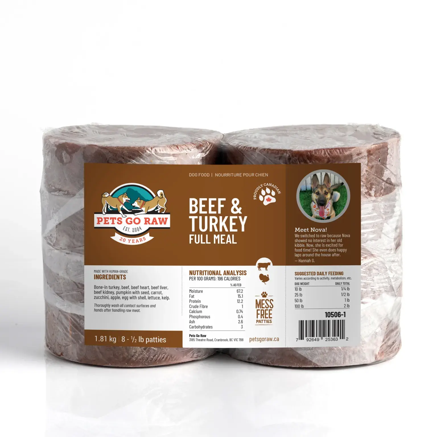 .5lb Beef/Turkey Full Meal