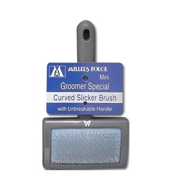 Millers Forge Unbreakable Curved Slicker Brush Mini