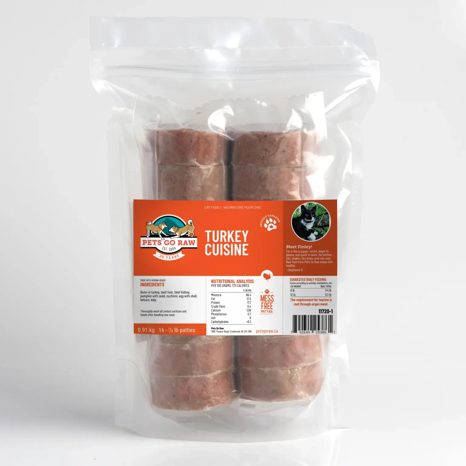 Cat 2oz Patties Turkey Meal