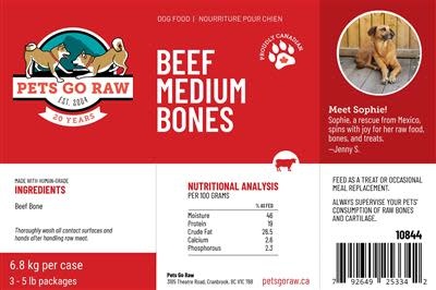 Beef Bones Medium