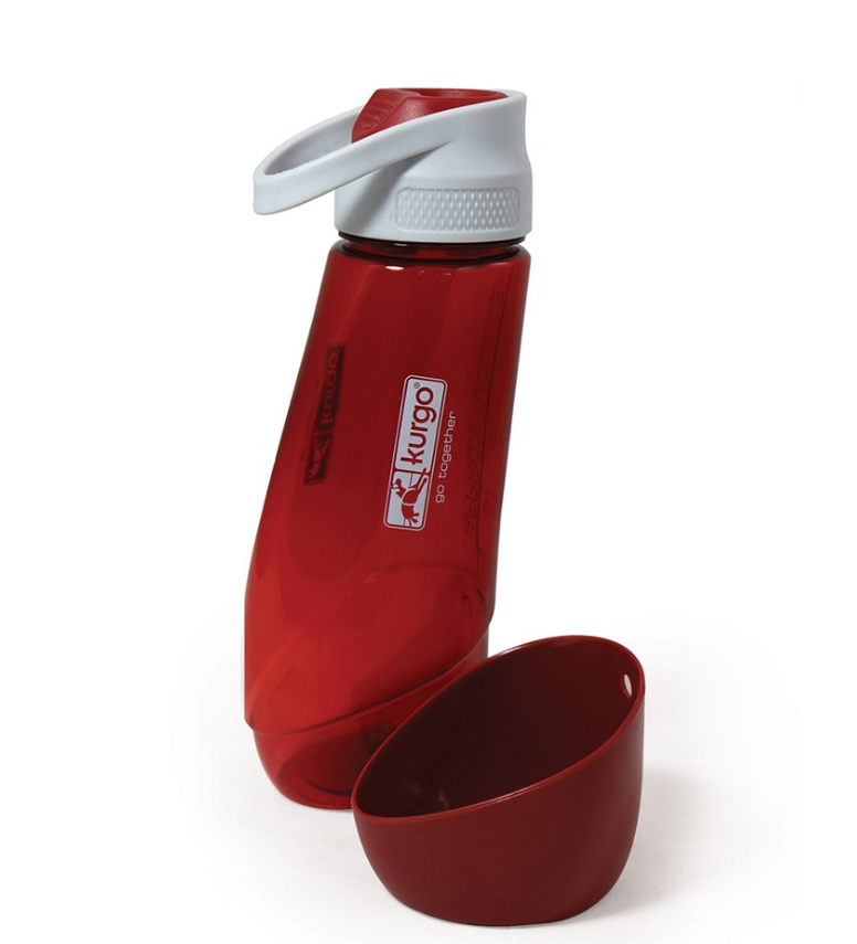 Kurgo H2O Bottle and Bowl Red