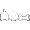 SS Cookie Cutter Set - Dog, Bone, & Ball 3PC