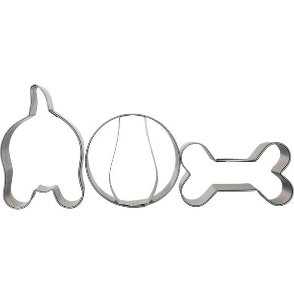 SS Cookie Cutter Set - Dog, Bone, & Ball 3PC