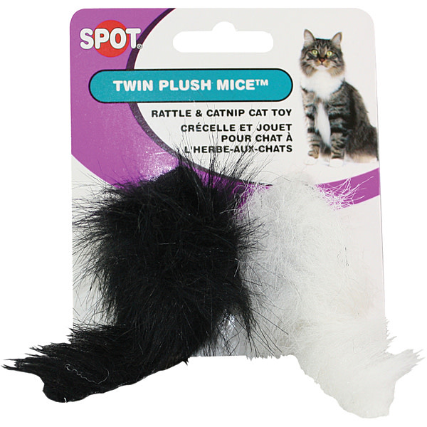 Spot Twin Plush Mice w/Rattle 2PK | Cat