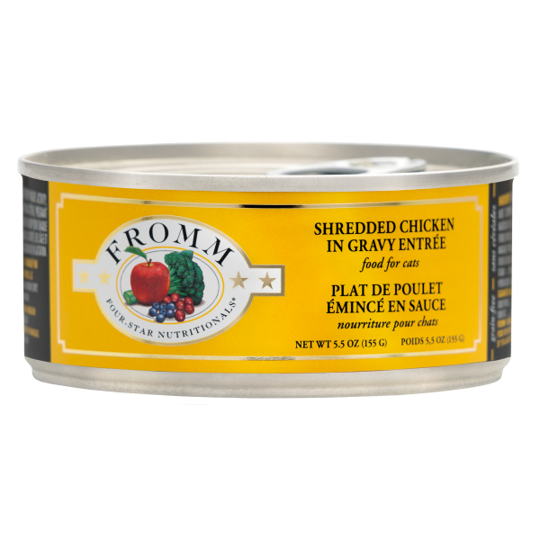 Cat Four-Star Shredded Chicken in Gravy Entree 12/5.5 oz