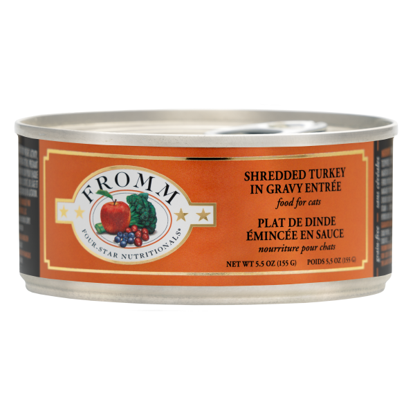 Cat Four-Star Shredded Turkey in Gravy Entree 12/5.5 oz