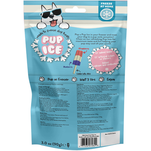 Ethical Pup Ice Lollies Rocket Strawberry & Blueberry 2PK