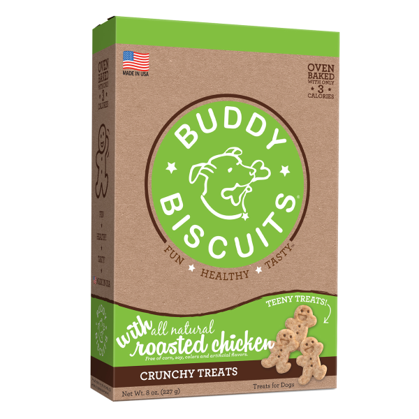 Buddy Biscuits Dog Crunchy Teeny Treats Roast Chicken 8oz